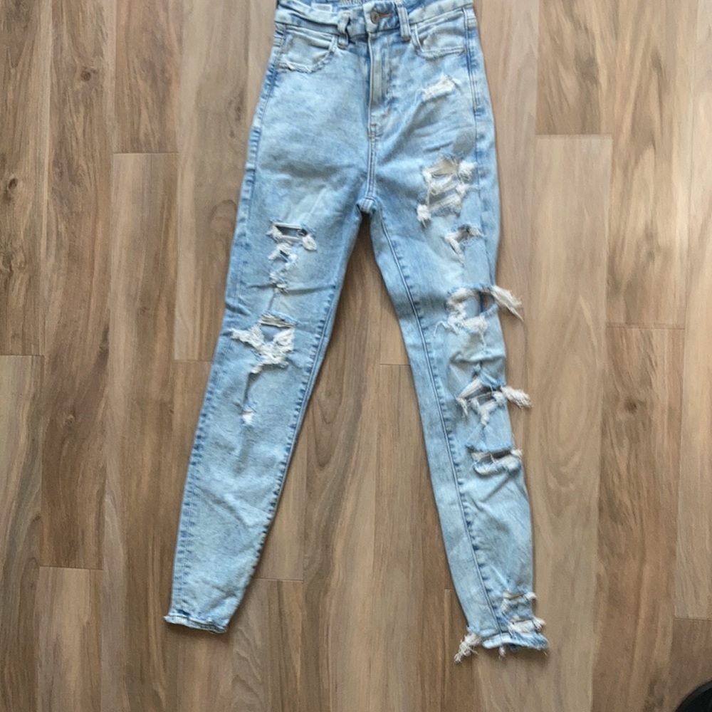 American Eagle Curvy super high rise jegging next level stretch size 00 short - Picture 4 of 17